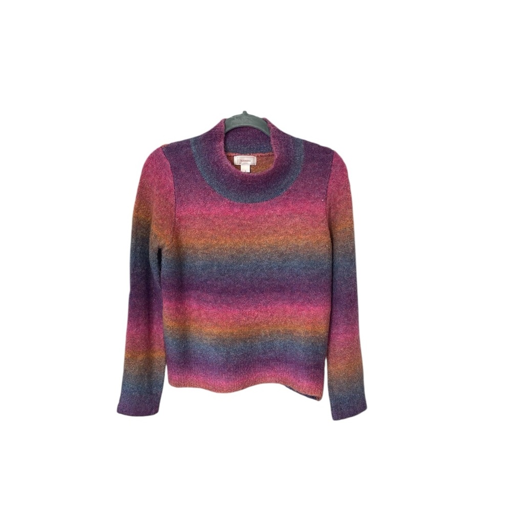 Rainbow hombre, mock neck sweater by Kamana…Sz S